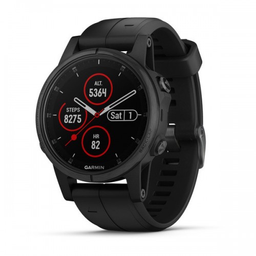 Fenix 5S Plus Sapphire negro con correa negra DESCONTINUADO